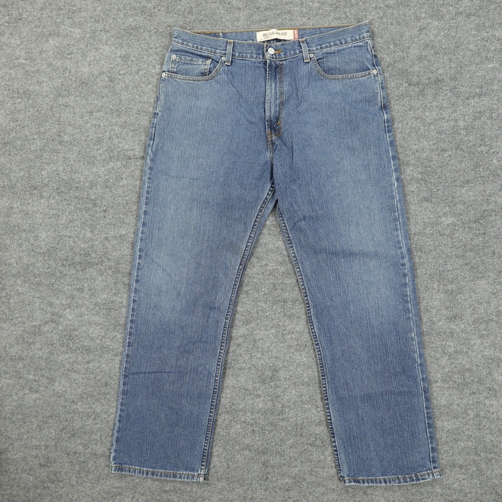 Vintage Levis 505 Mens Jeans Regular Straight 100% Cotton Y2K 36x30